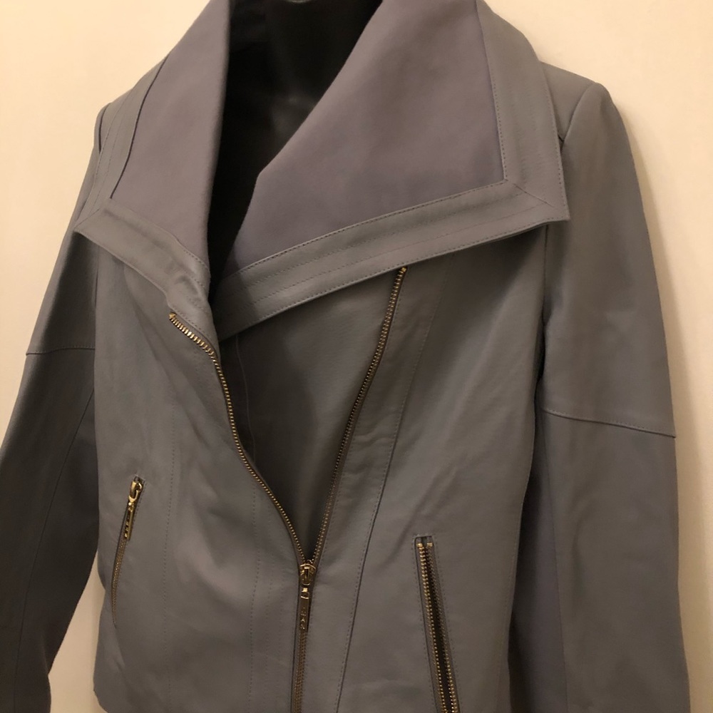 Iman one of a kind sample genuine leather jacket.